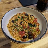 Veggie risotto (vegan option) at Maccaroni Trattoria Italiana in Melbourne
