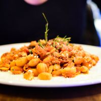 Vegan Gnocchetti Bolognese Ragú. at Maccaroni Trattoria Italiana in Melbourne