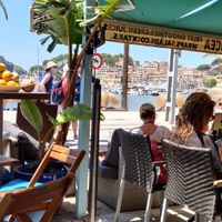 The view from the terras. at Bar Ocea in Mallorca