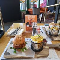 Korean style burger at Kaylee's in Johannesburg