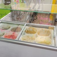 Vegan ice cream selection at Java Juice Cafe in Flagstaff