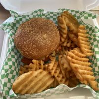 Cajun chik’n sandwich   at Java Juice Cafe in Flagstaff