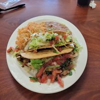 Vegan taco plate. at Cruz Tacos in Murrieta