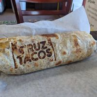 Vegan burrito at Cruz Tacos in Murrieta