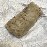 Vegan burrito—a very large portion! at Cruz Tacos in Murrieta