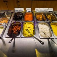 Today's buffet selection at Dhaba Beas at Dhaba Beas in Prague