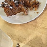 Banana and chocolate chips cake. at Kind in Looe