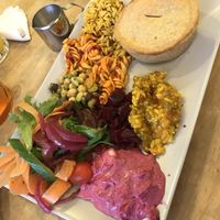 Mushroom and Leek Pie at Kind in Looe