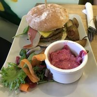 Bacon double cheese burger  at Kind in Looe