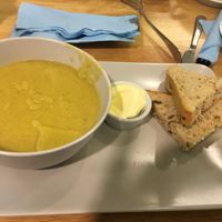 Lentil and veg soup at Kind in Looe