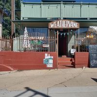 Cafe front at Weathervane Cafe in Denver