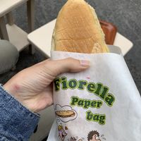 Panini with filling of my choice: I chose olives, dried tomatoes, chickpeas paste, zucchini and corn.  at A'Sciurella in Amalfi