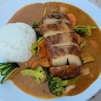 43 MockDuck in Erdnusssauce at Vegefarm in Bremen