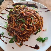 Spaghetti at Vegefarm in Bremen