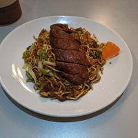 Nudeln mit "Ente" :) at Vegefarm in Bremen