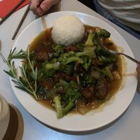 Vegan steak at Vegefarm in Bremen