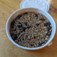 Quinoa and black beans side. Filling and delicious. at Willowbeez Soulveg in Columbus