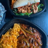 BbJerk Bella bowl with Mac n Plz at Willowbeez Soulveg in Columbus