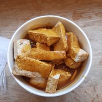 Tofu katsu curry with noodles at Kokoro in Liverpool