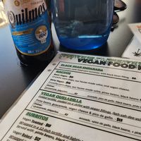 Full vegan menu at Tio Rico in Launceston