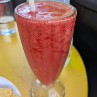 Raspberry frappé at Tio Rico in Launceston