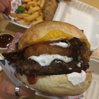 The Dirty Boy burger  at Wise Boys Burgers in Auckland