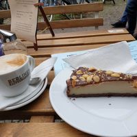 Do NOT order this peanut butter "cheesecake" Nasty jelly taste at Bio Fein Bio in Berlin