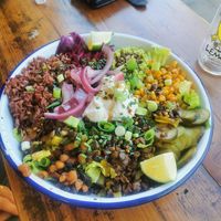 Big salad  #Veganuary at Golden Fleece in Nottingham
