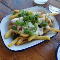 Garlic fries #Veganuary at Golden Fleece in Nottingham