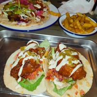 Tofish tacos + doner party (I think it was called) at Golden Fleece in Nottingham