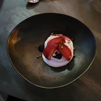 Hibiscus Poached Apples at Saorsa 1875 in Pitlochry