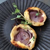 Red onion tarte tarin  at Saorsa 1875 in Pitlochry