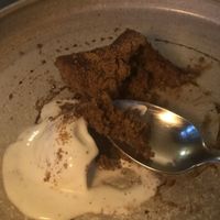Ginger cake with truffle ice cream  at Saorsa 1875 in Pitlochry