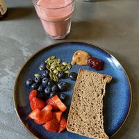 Some breakfast items: delicious breads and spreads at Saorsa 1875 in Pitlochry