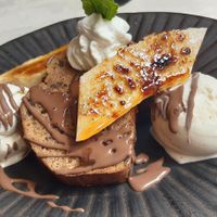 Banana dessert at Saorsa 1875 in Pitlochry