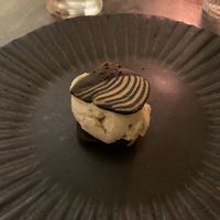 Zebra cookie with icecream  at Saorsa 1875 in Pitlochry