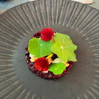 Beetroot starter at Saorsa 1875 in Pitlochry