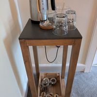 Tea/coffee bar in the room at Saorsa 1875 in Pitlochry