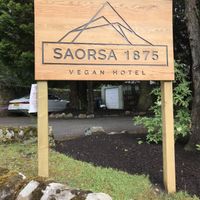 Sign out front at Saorsa 1875 in Pitlochry