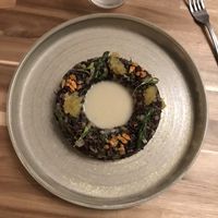 Black Thai rice with mixed greens  at Saorsa 1875 in Pitlochry