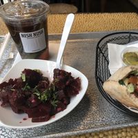 Roasted Beets Side was Amazing!  at Nish Nush - John St in New York City