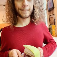Cutest guy ever with princess cake ♥️👑👸  at VeGofika Göteborg in Gothenburg