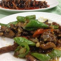 delicious fake squid at Jin Hai Ge Su Si Guan in Shenzhen