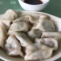 Dumplings, ¥10. at Jin Hai Ge Su Si Guan in Shenzhen