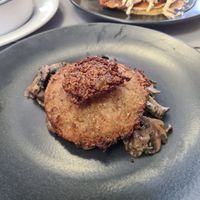 Rosti with mushrooms at Little Devil's Cafe in Aberystwyth