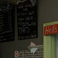 “Maybe try with oat or soy”   at Little Devil's Cafe in Aberystwyth