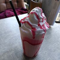 Strawberry milkshake (November 2025) at Little Devil's Cafe in Aberystwyth