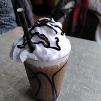 Crunchie vegan milkshake (November 2025) at Little Devil's Cafe in Aberystwyth