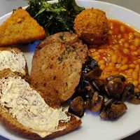 Angelic breakfast at Little Devil's Cafe in Aberystwyth