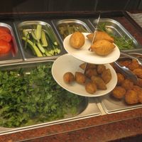 At the counter at Cigköftem in Saarbrucken